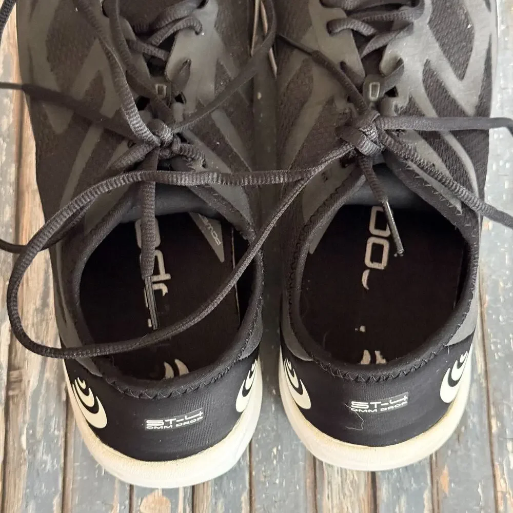 Topo Athletic ST-4 Running Shoes Mens 10.5 Black Cushioned Minimalist Zero Drop